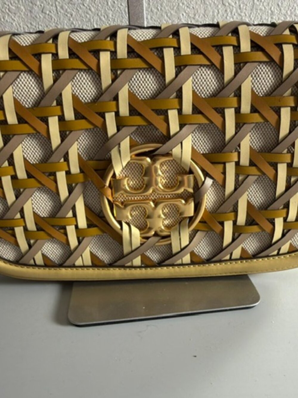 Tory Burch - Miller Basketweave Cluth Convertible Bag